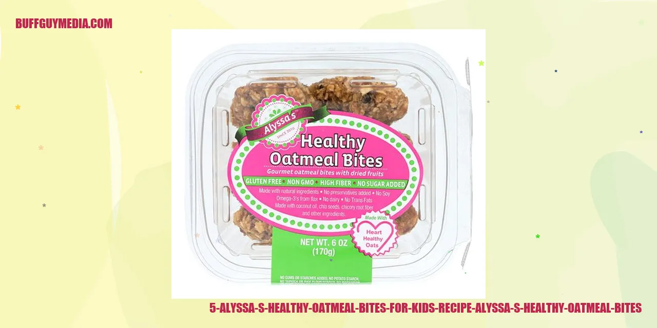 Image illustrating Alyssa's Healthy Oatmeal Bites for Kids