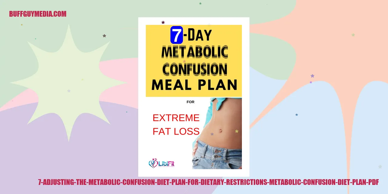 Image related to Customizing the Metabolic Confusion Diet Plan for Special Dietary Needs