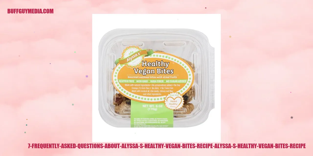 Illustration of 7 Frequently Asked Questions about Alyssa's Healthy Vegan Bites Recipe