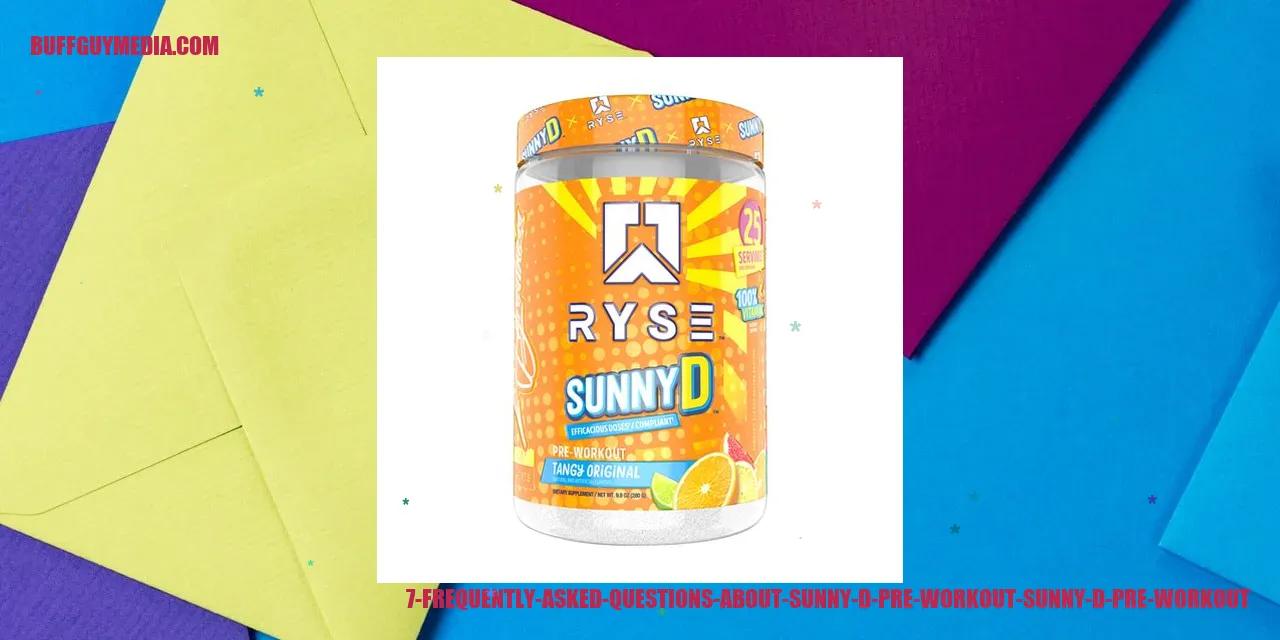 Image: Frequently Asked Questions About Sunny D Pre Workout