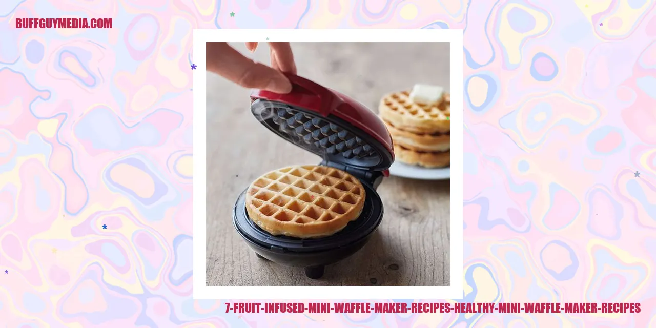 Fruit-infused Mini Waffle Maker Recipes
