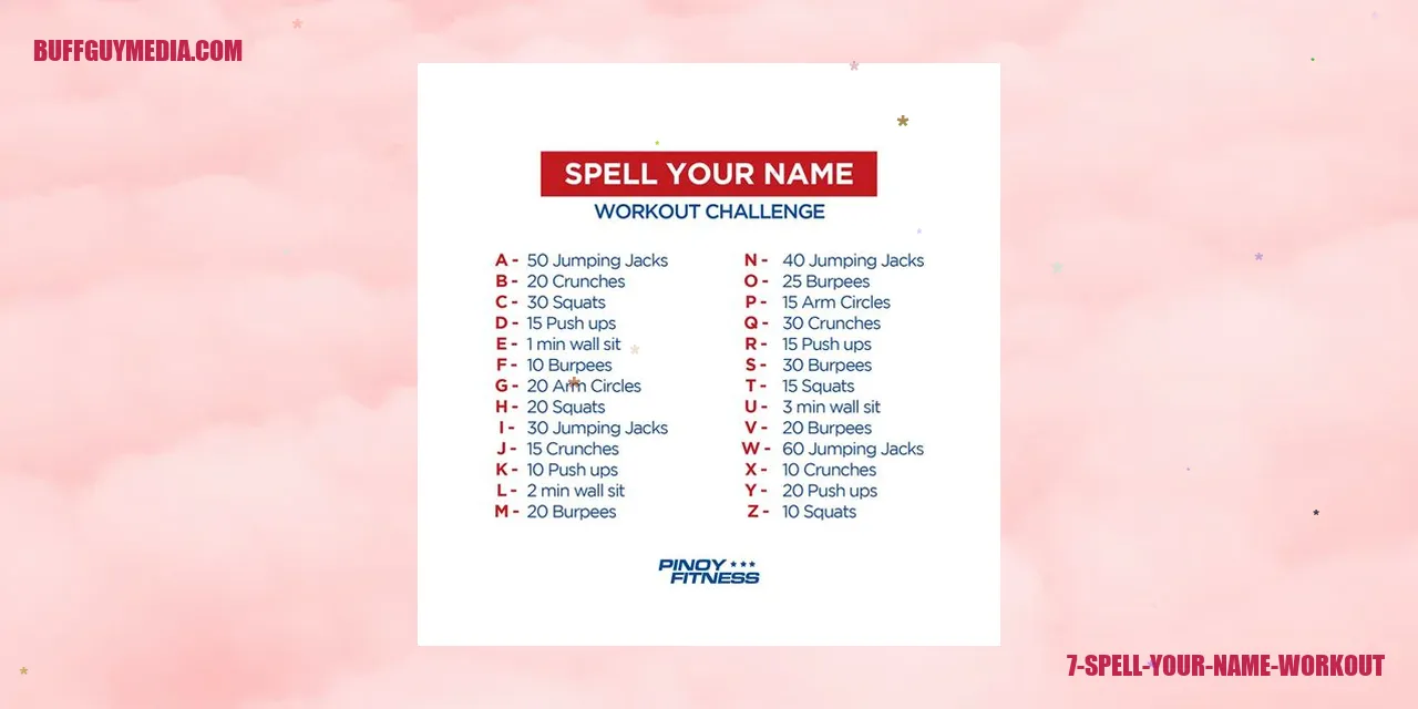 Spell Your Name Workout