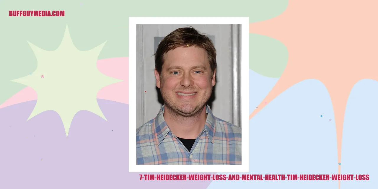 Tim Heidecker Weight Loss and Mental Health
