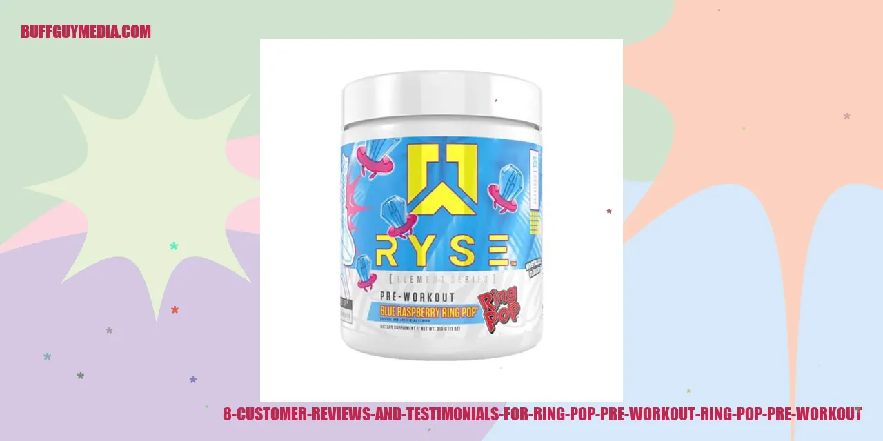 Customer reviews on Ring Pop Pre Workout