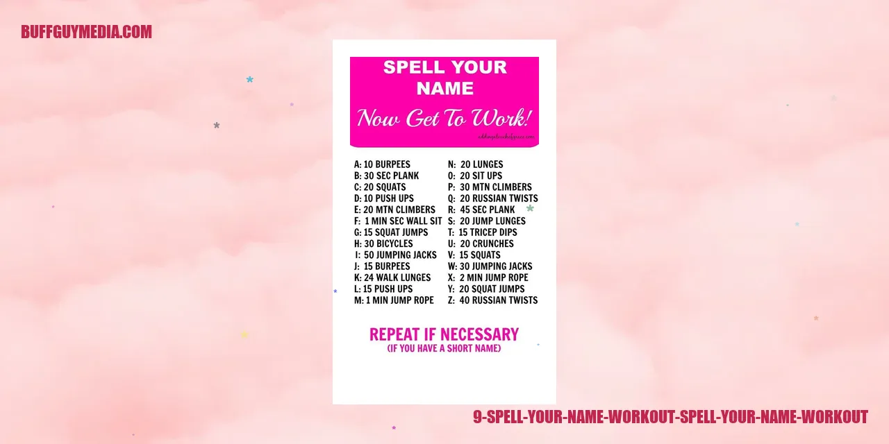 Spell Your Name Workout