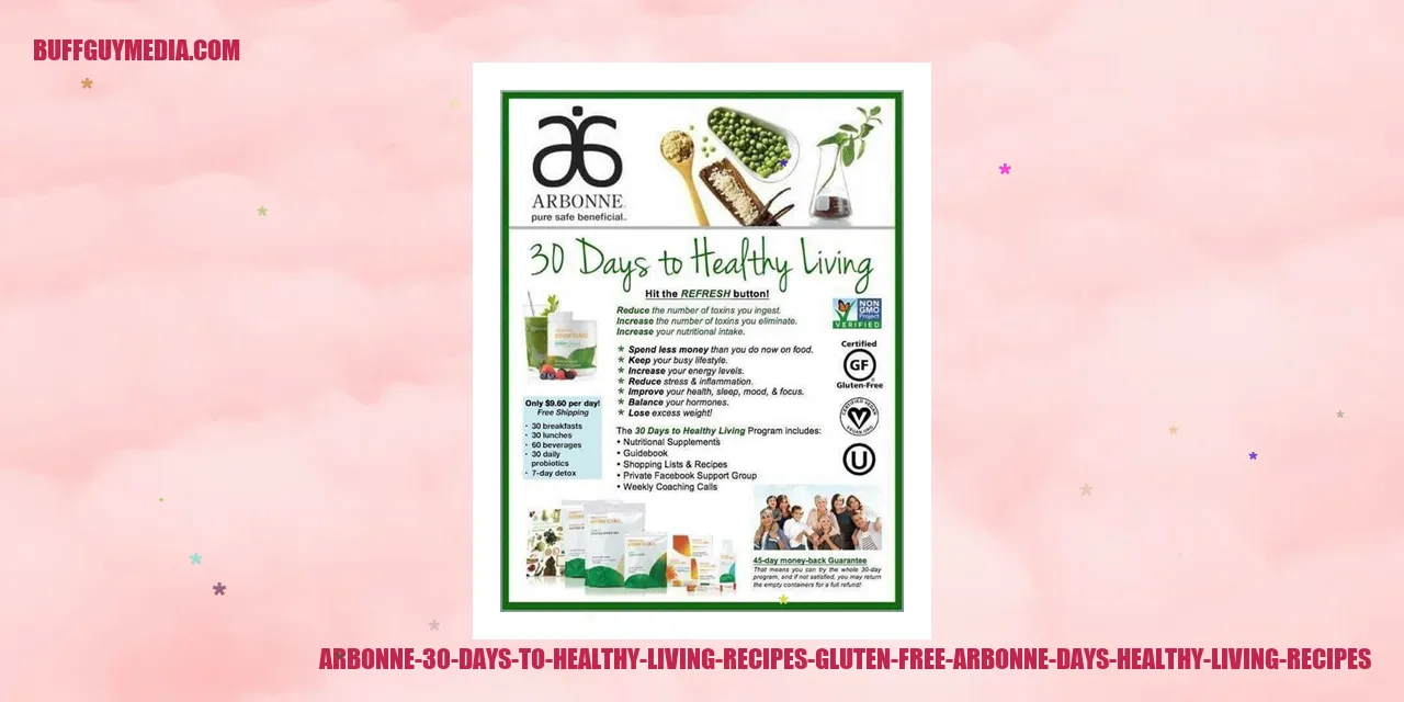 Arbonne 30 Days to Healthy Living Recipes - Gluten-Free