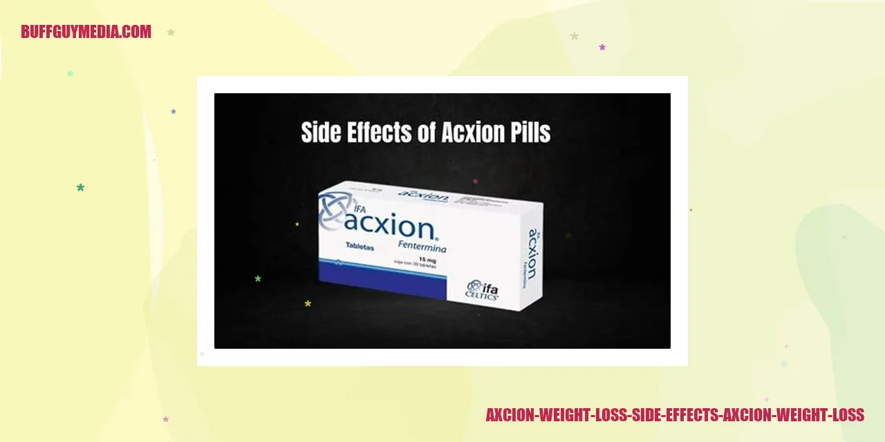 Axcion Weight Loss Side Effects