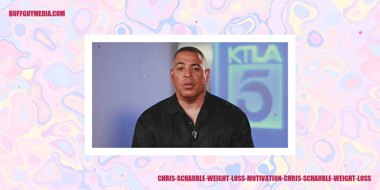 Chris Schauble Weight Loss Motivation - Image