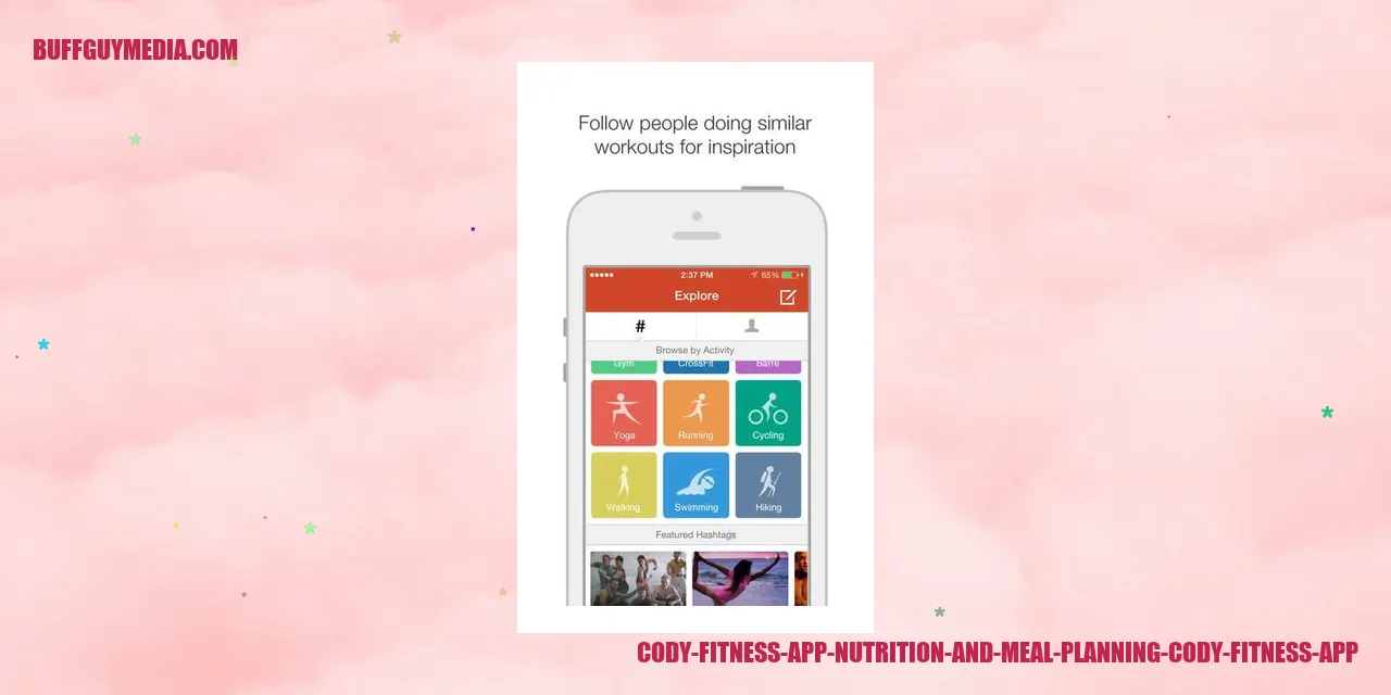 Cody Fitness App - Nutrition and Meal Planning