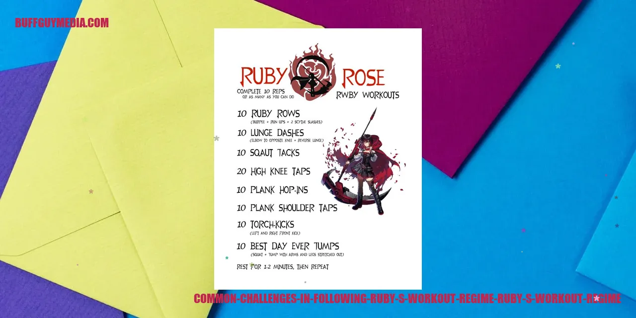Common Challenges in Ruby's Exercise Plan