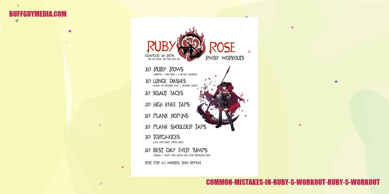Common Mistakes in Ruby's Workout