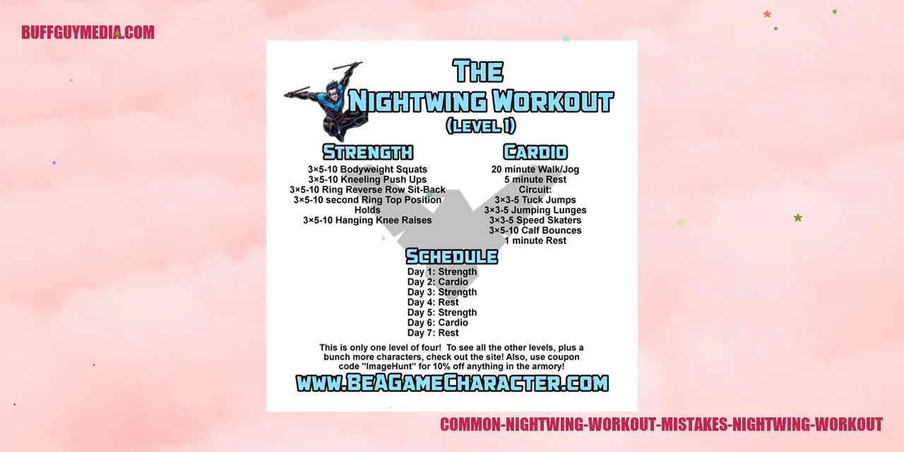 Common Nightwing Workout Mistakes