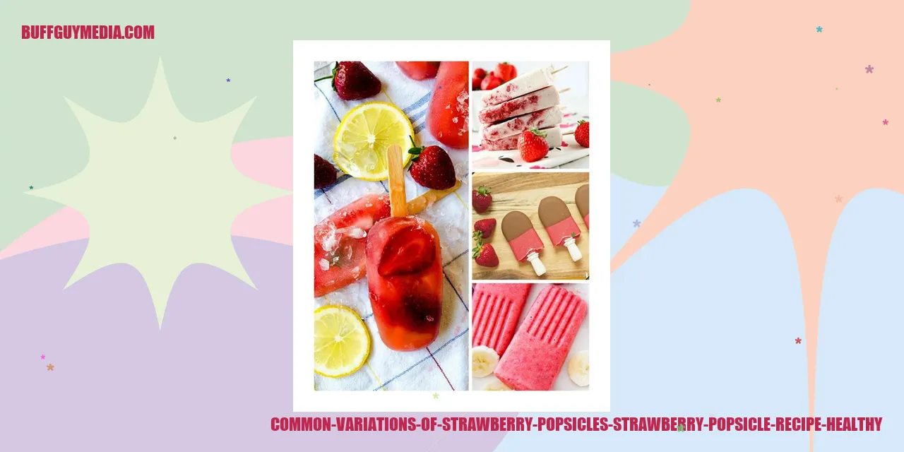 Variations of Strawberry Popsicles