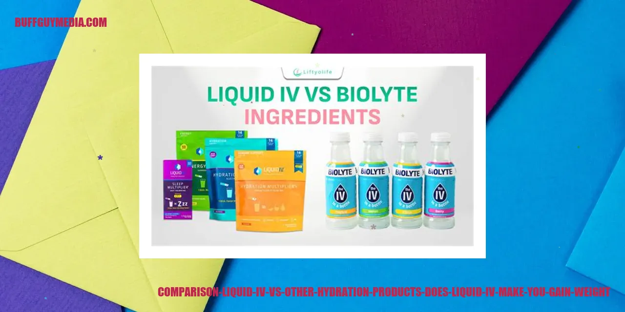 Comparison: Liquid IV vs. Other Hydration Products
