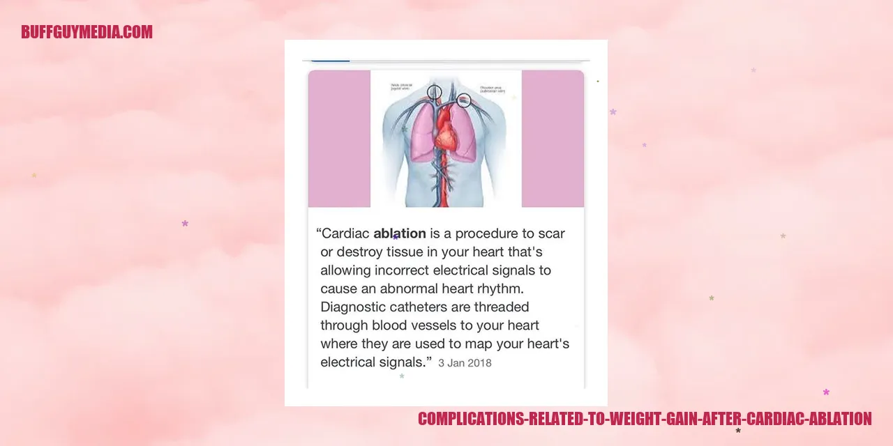 Complications Related to Weight Gain after Cardiac Ablation