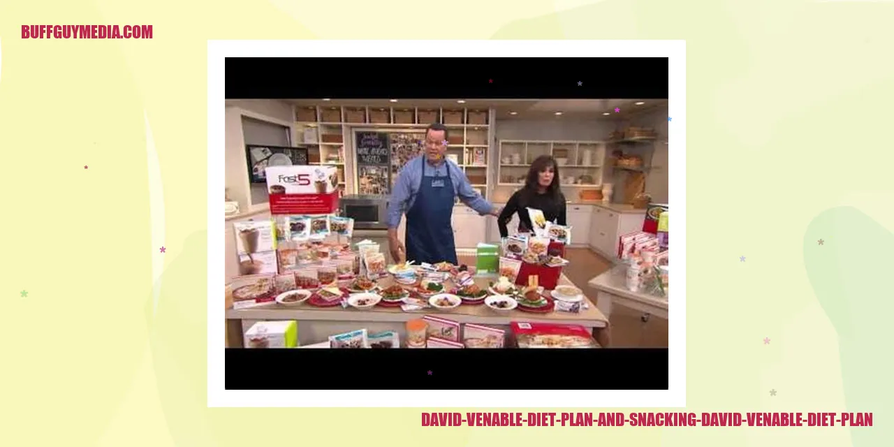 David Venable Diet Plan and Snacking