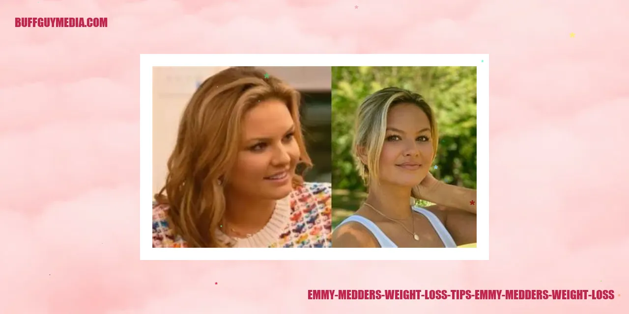 Emmy Medders Weight Loss Tips Image