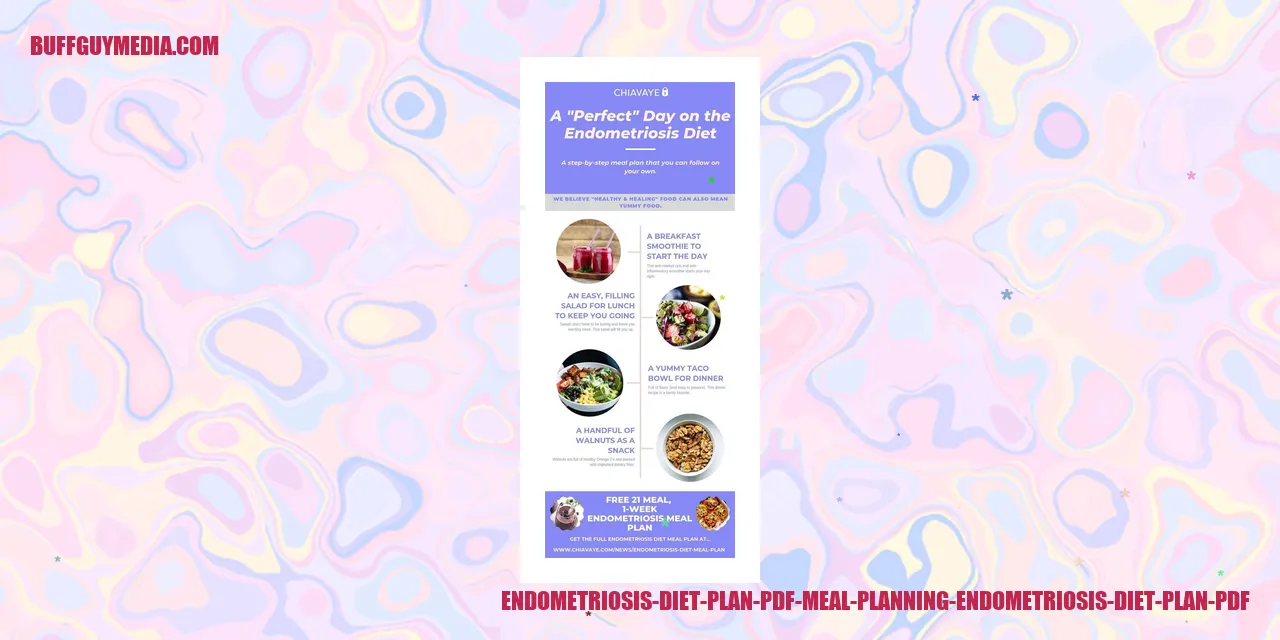 Endometriosis Diet Plan PDF Meal Planning