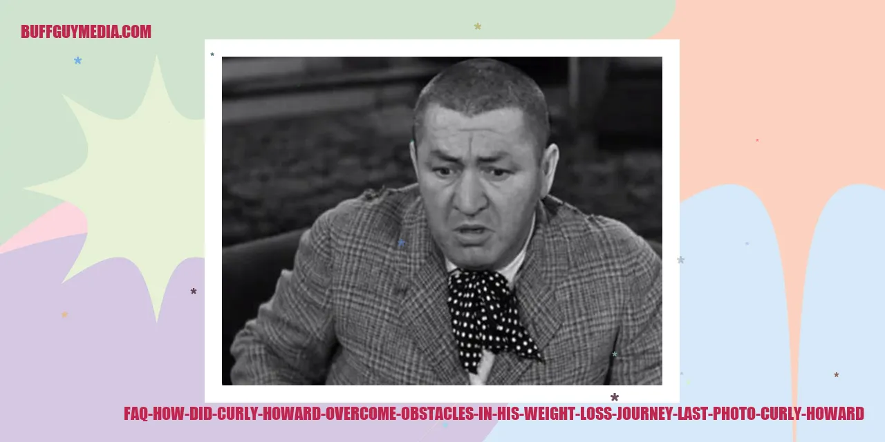 Last photo of Curly Howard during his weight loss journey