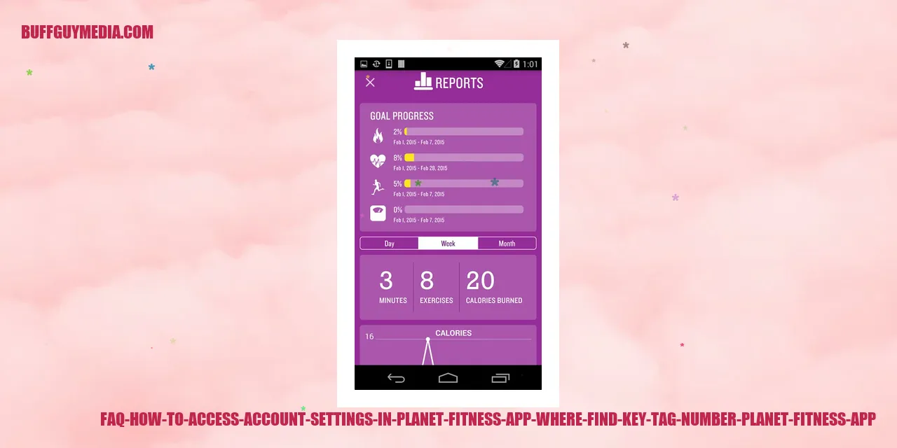 Accessing Account Settings in the Planet Fitness App
