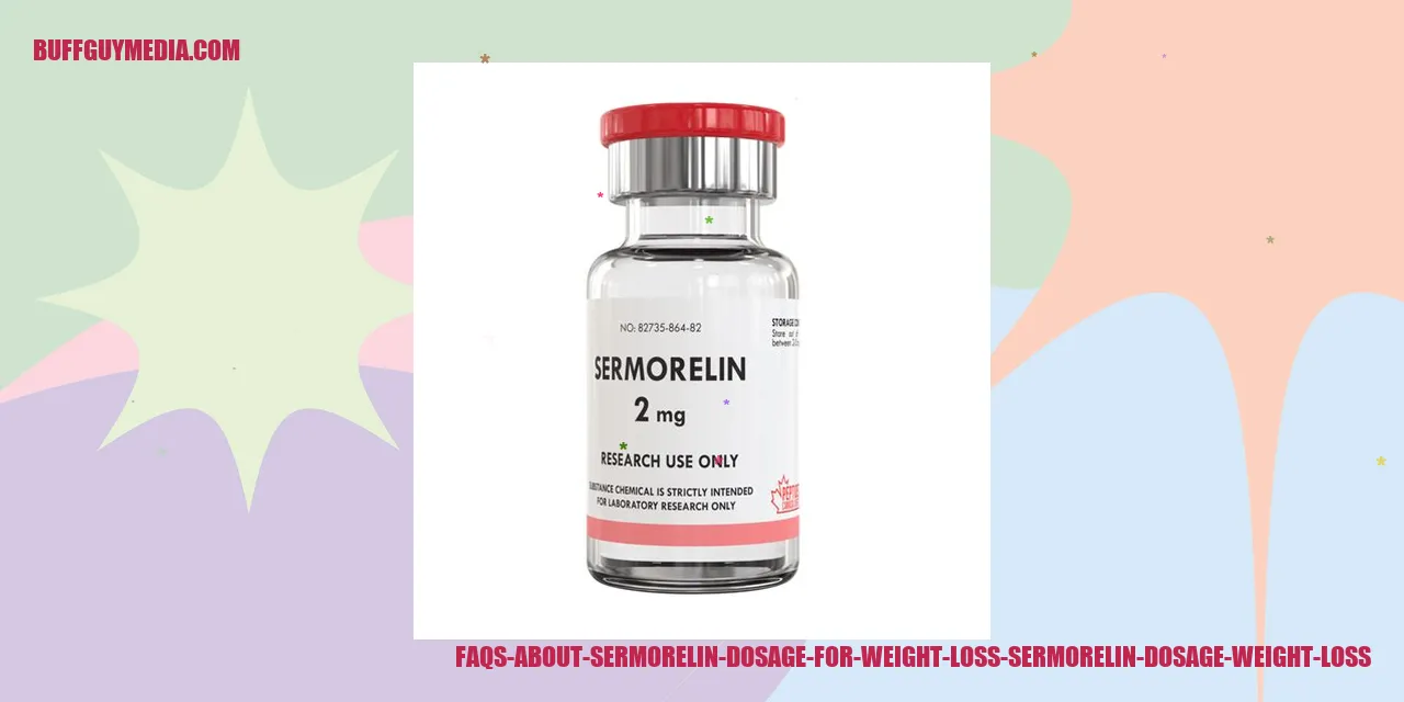 FAQs about Sermorelin Dosage for Weight Loss