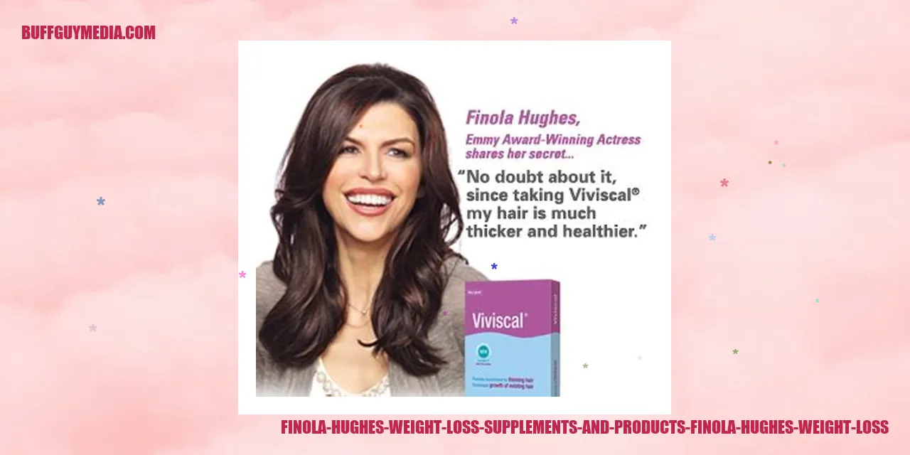 Finola Hughes Weight Loss Supplements and Products