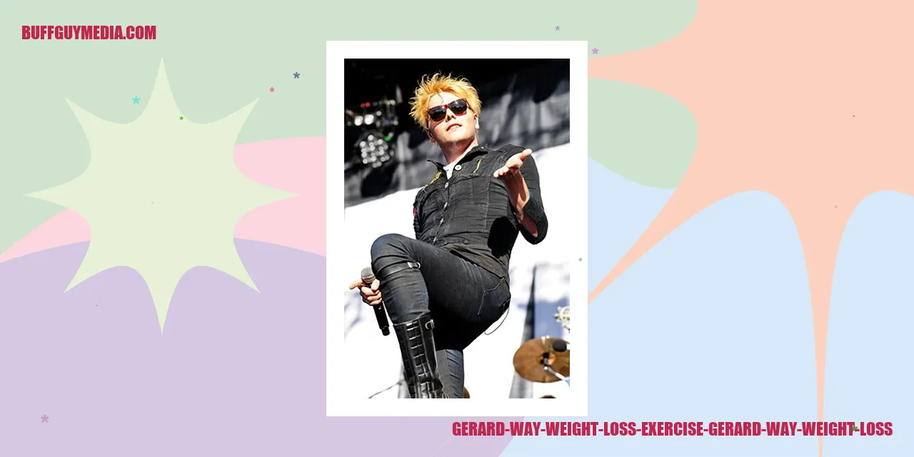 Gerard Way Weight Loss Exercise