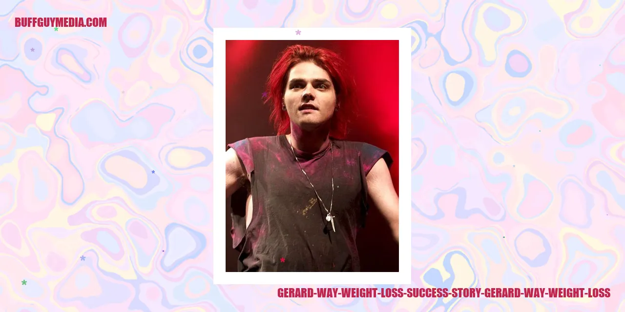 Gerard Way Weight Loss Success Story