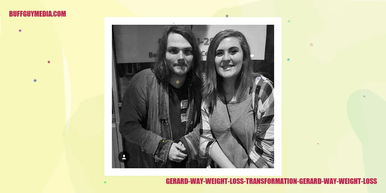 Gerard Way Weight Loss Transformation