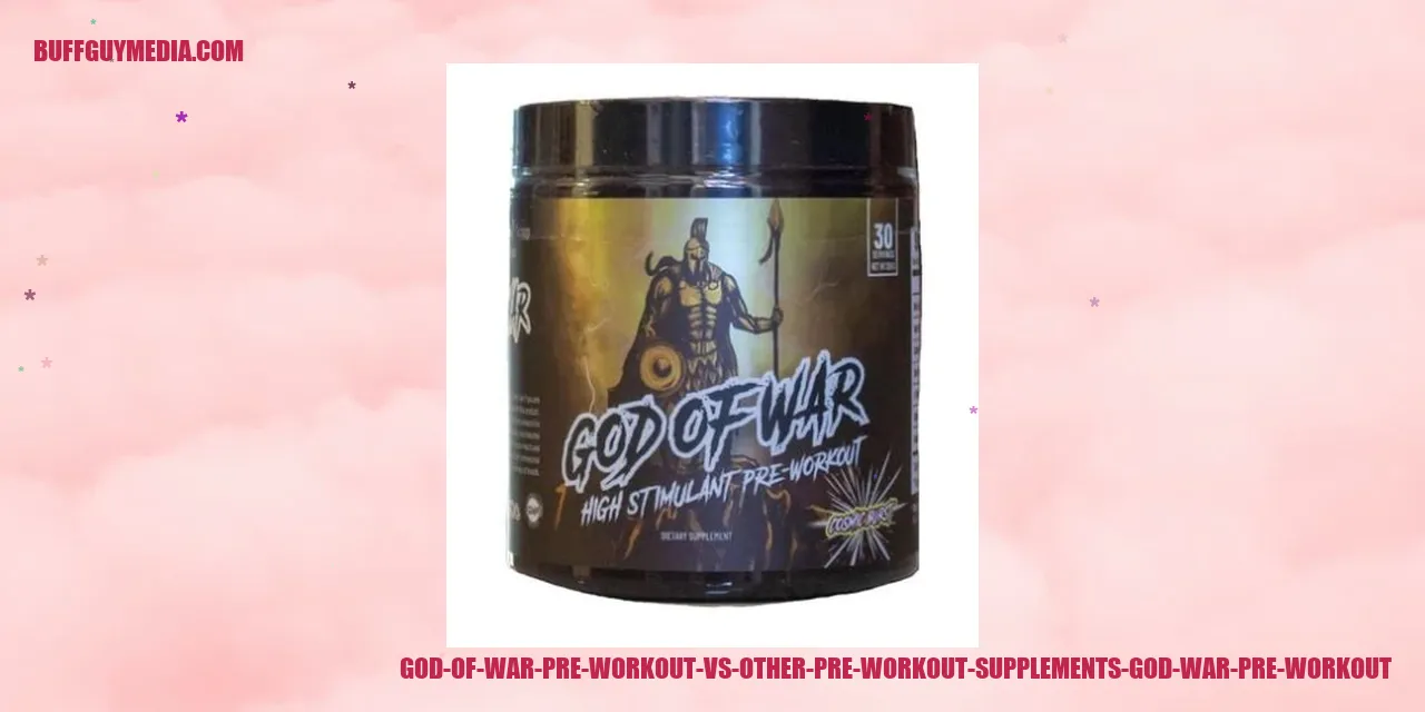 Comparison between God of War Pre Workout and Other Pre-Workout Supplements