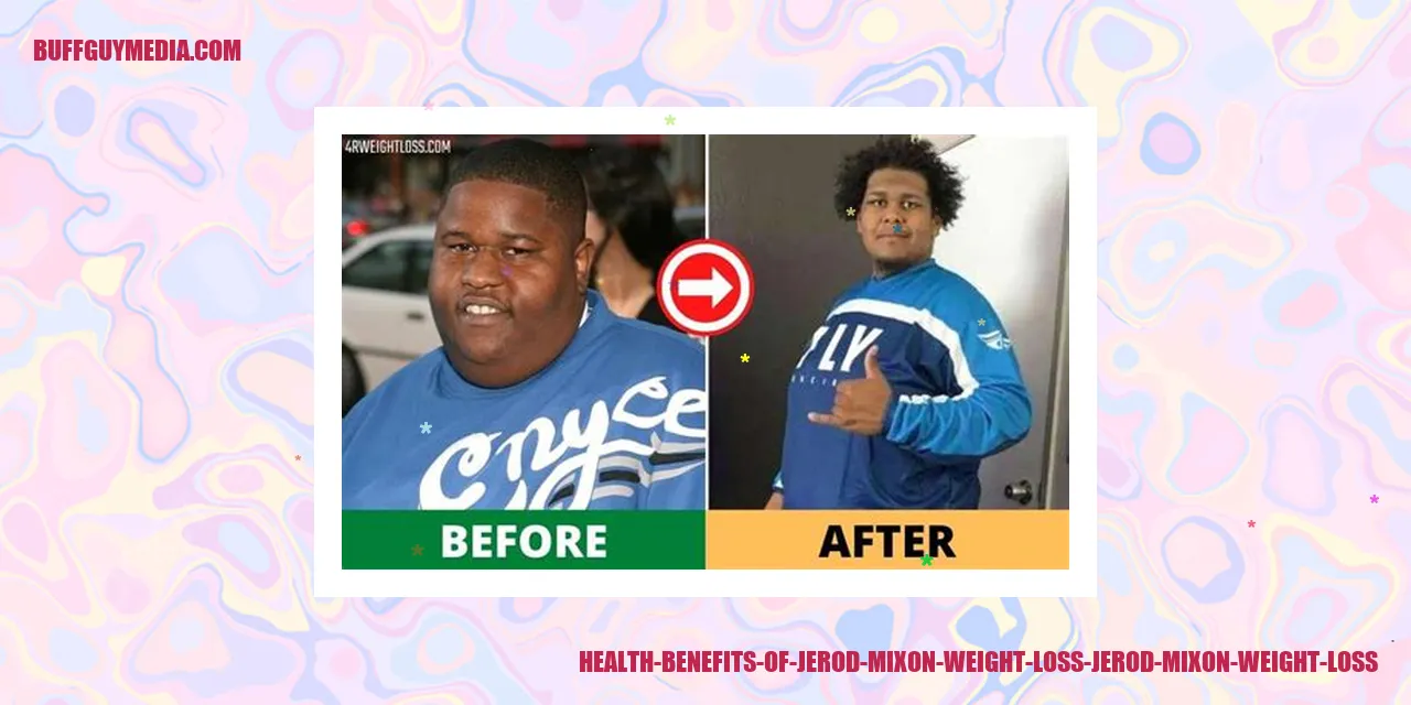 An Illustration Depicting the Health Benefits of Jerod Mixon's Weight Loss Program