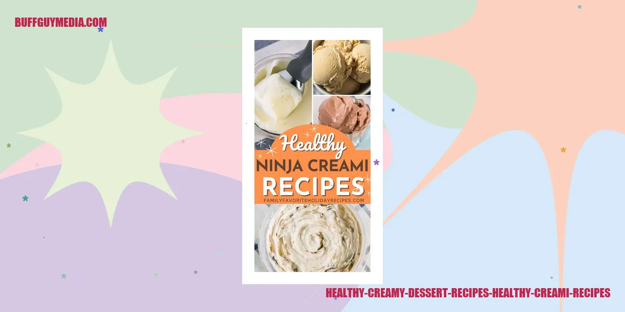Image of Healthy Creamy Dessert Recipes