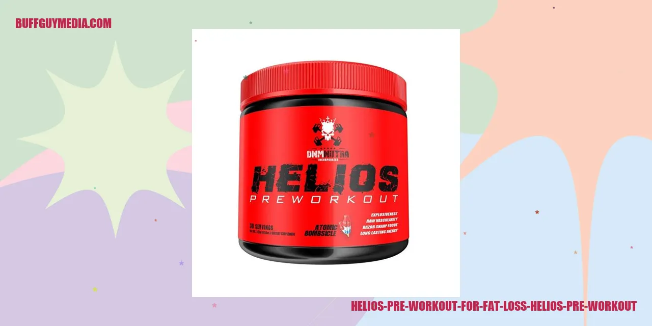 Image of Helios Pre Workout for Fat Loss