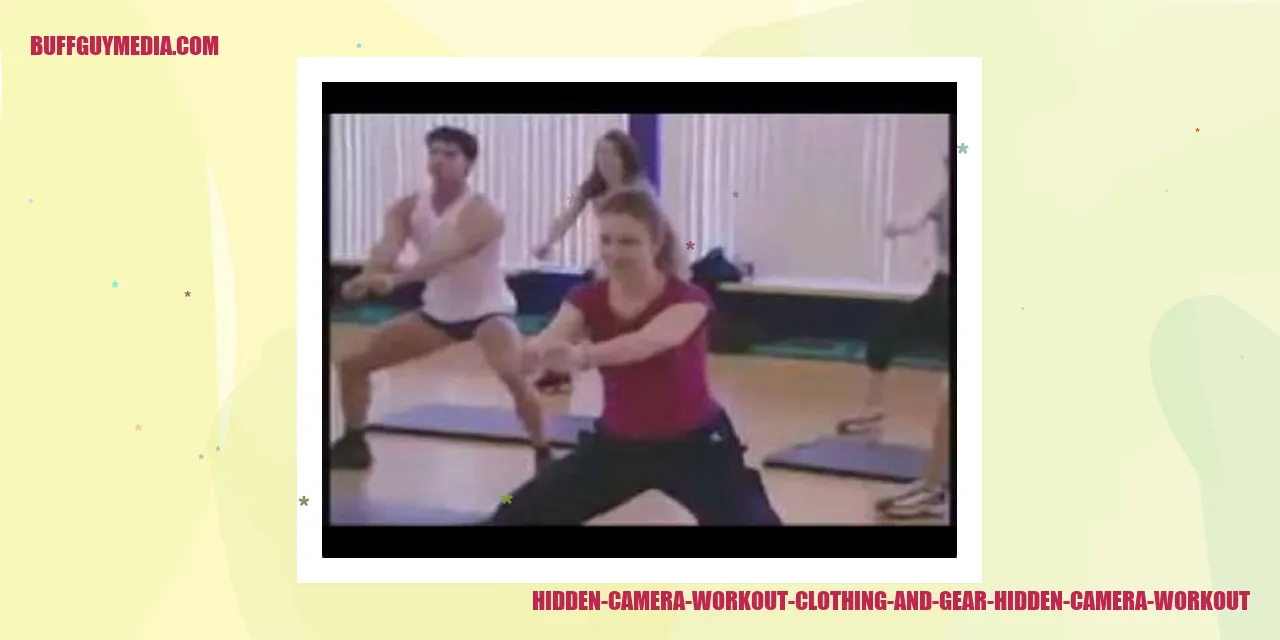Hidden Camera Workout Clothing and Gear