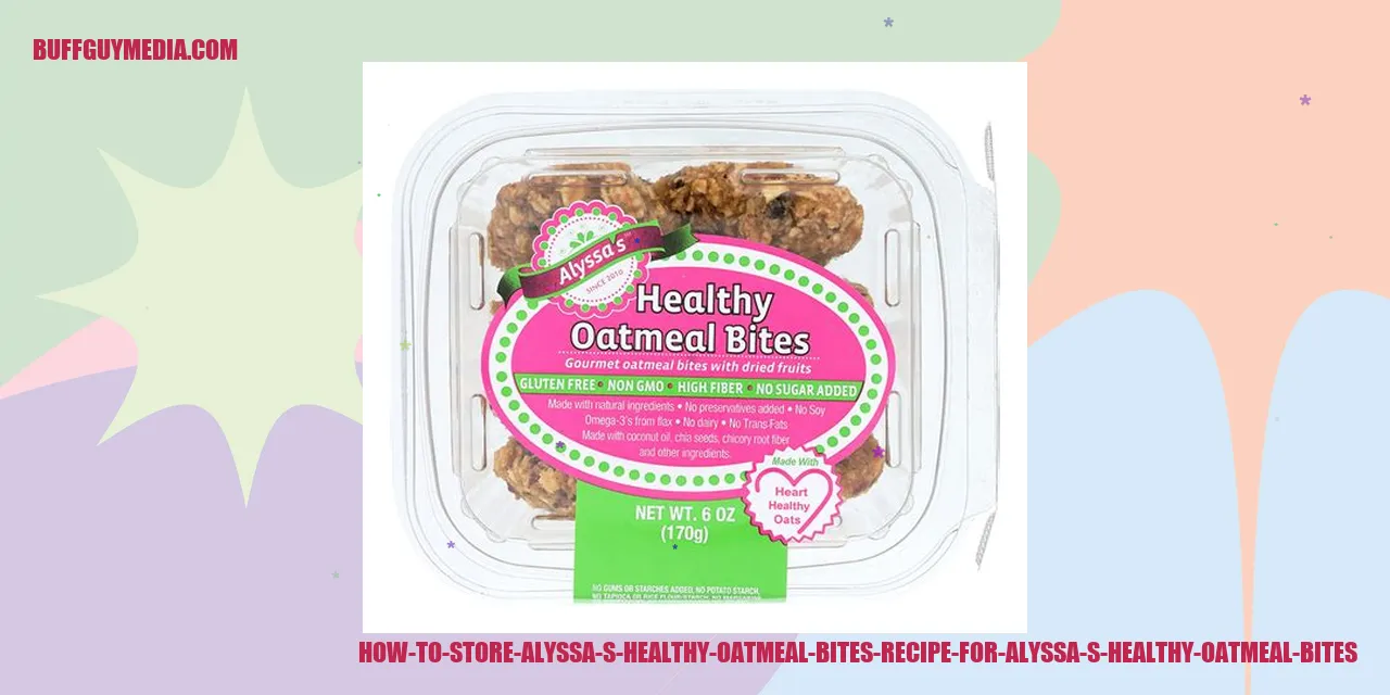Image: Storing Alyssa's Wholesome Oatmeal Bites