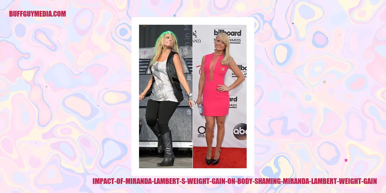 Miranda Lambert's Weight Gain and its Impact on Body Shaming