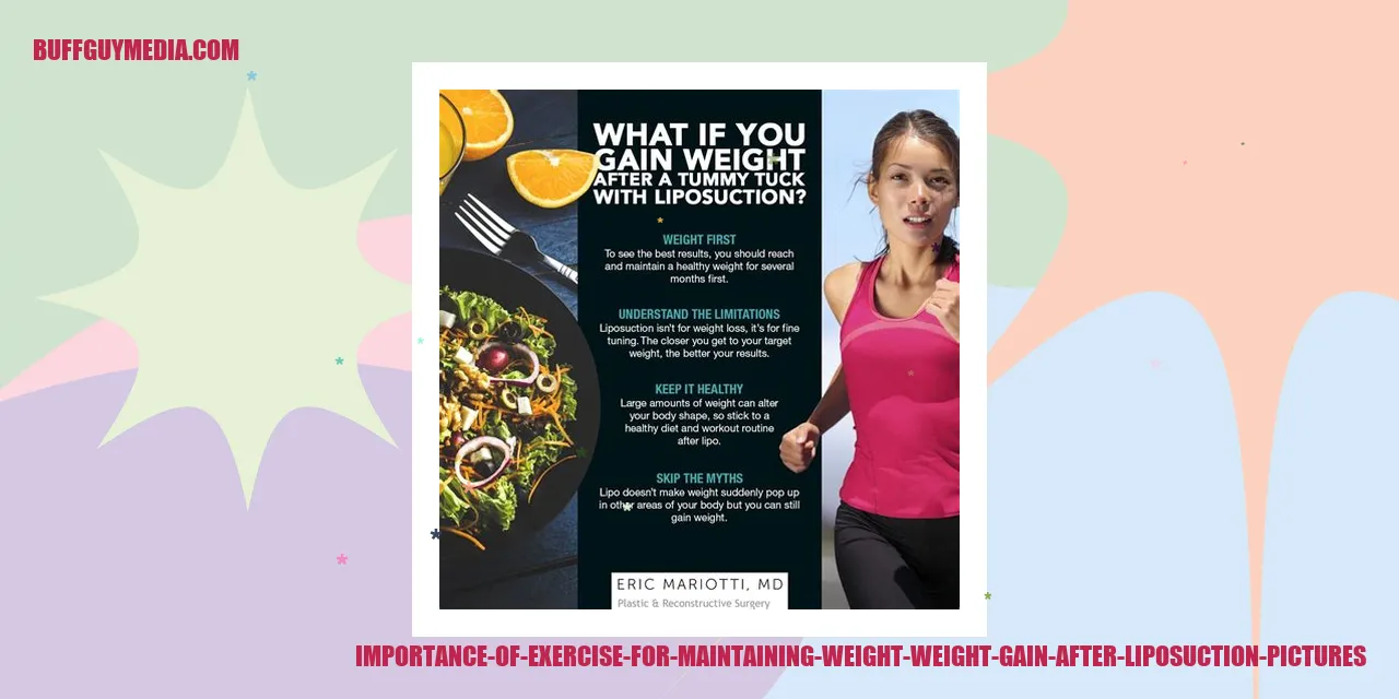 Image illustrating the significance of exercise in weight maintenance