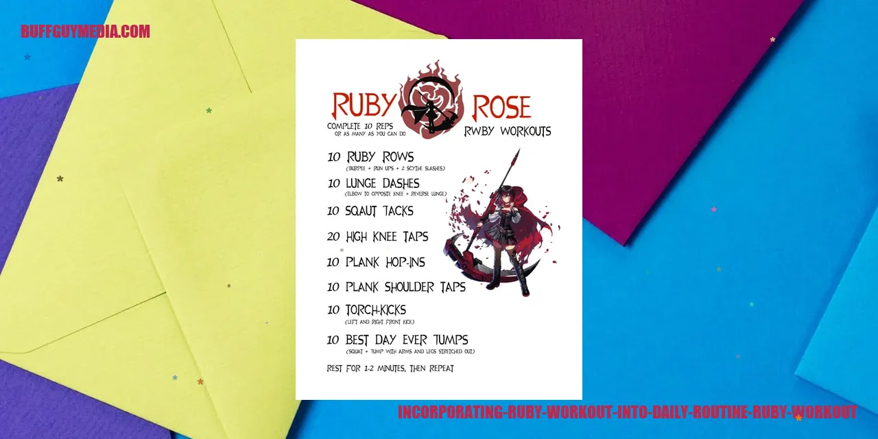Image: Incorporating Ruby Workout into Daily Routine