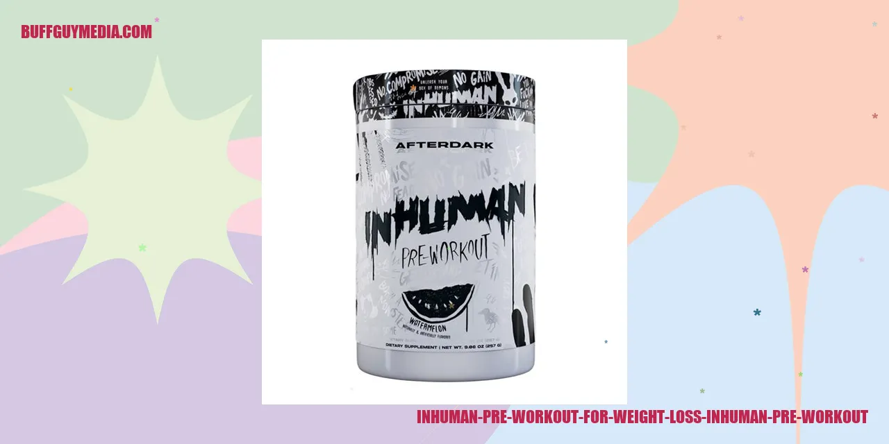 Image of Inhuman Pre Workout for Weight Loss