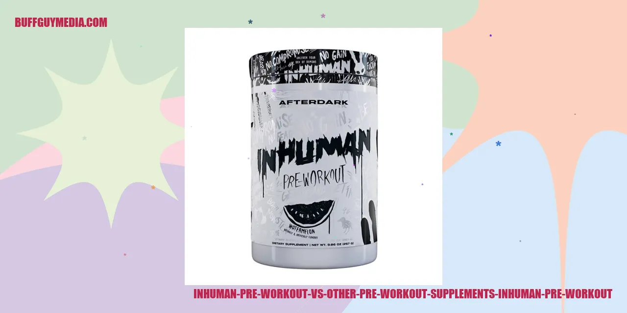 Comparison of Inhuman Pre Workout and Other Pre-Workout Supplements