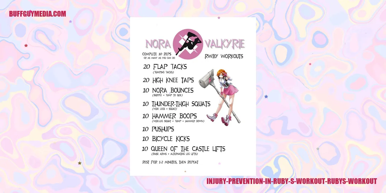 Preventing Injuries in Ruby's Workout - Ruby's Workout