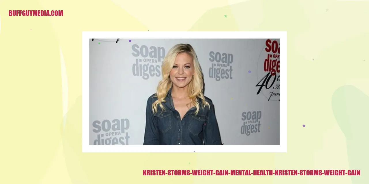 Image of Kristen Storms' Weight Gain