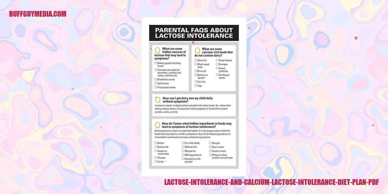 Lactose Intolerance and Calcium