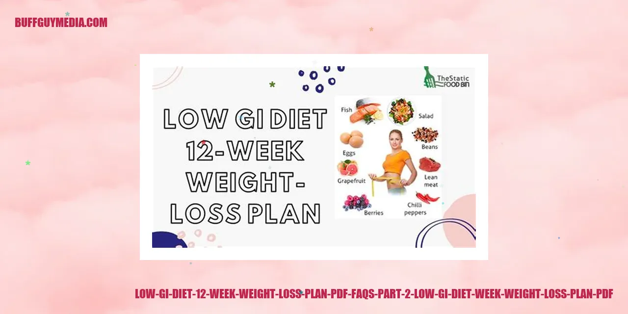 Illustration for Low GI Diet 12 Week Weight Loss Plan PDF FAQs Part 2