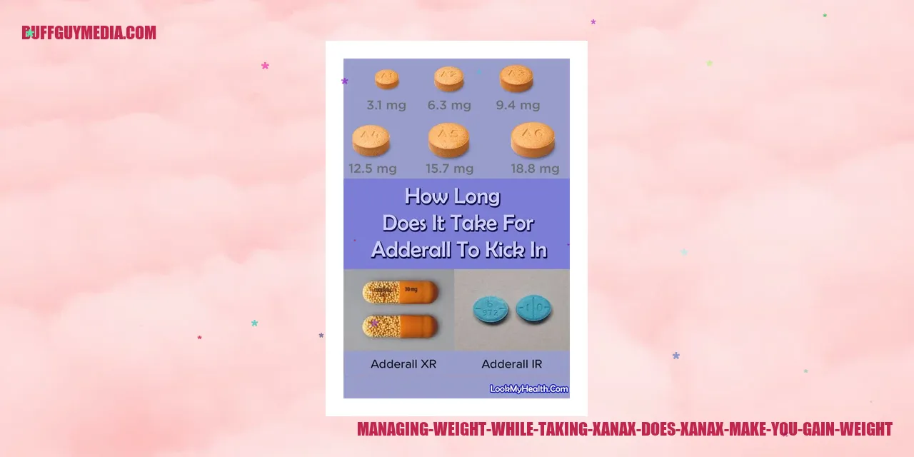 Managing Weight while Taking Xanax