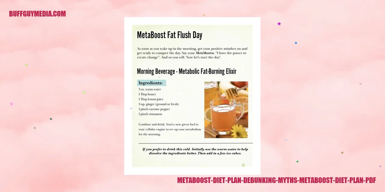 Image: Debunking Myths about the Metaboost Diet Plan