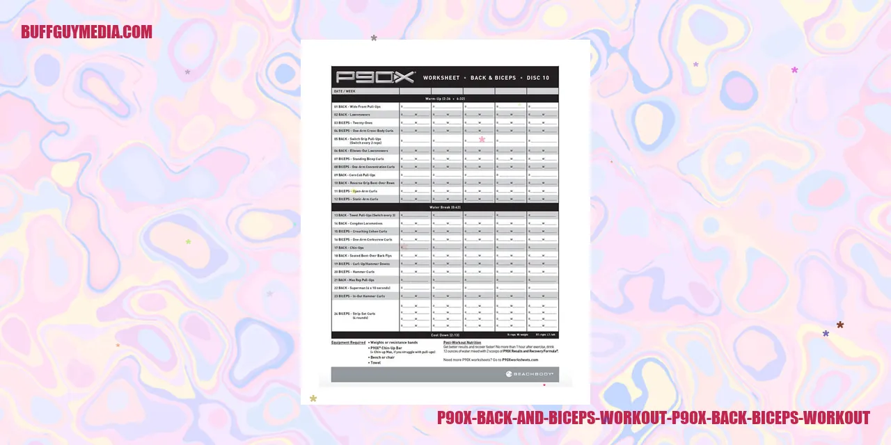 p90x back and biceps workout p90x back biceps workout