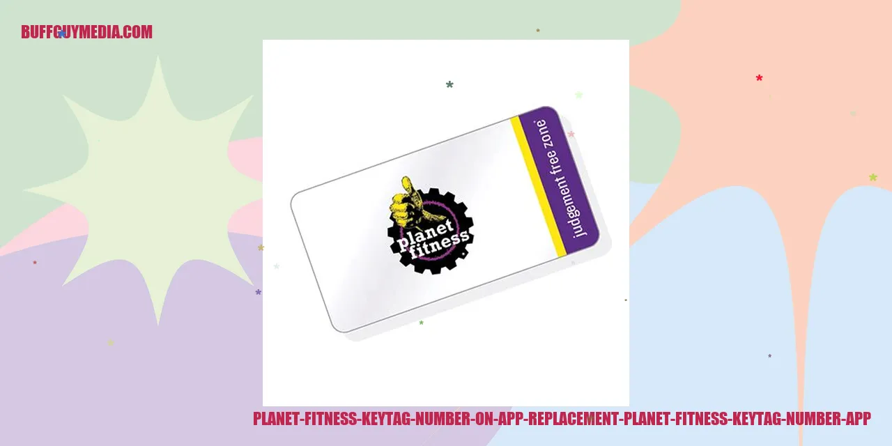 Planet Fitness Keytag Number on App Replacement Image