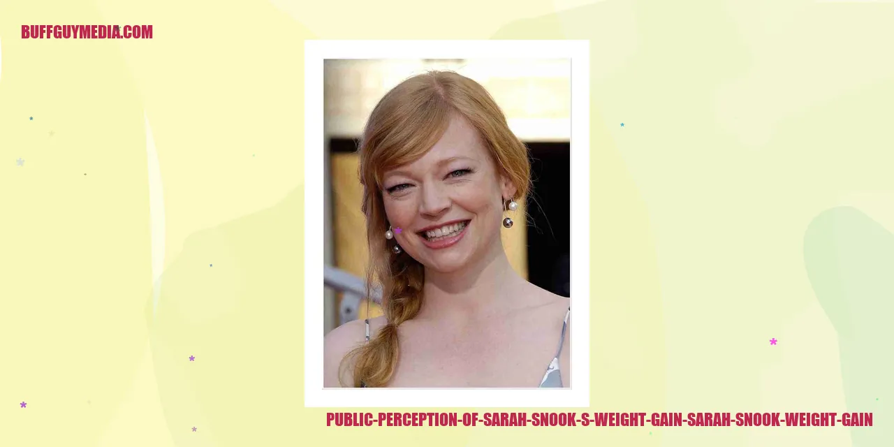 Image: Public Perception of Sarah Snook's Weight Gain