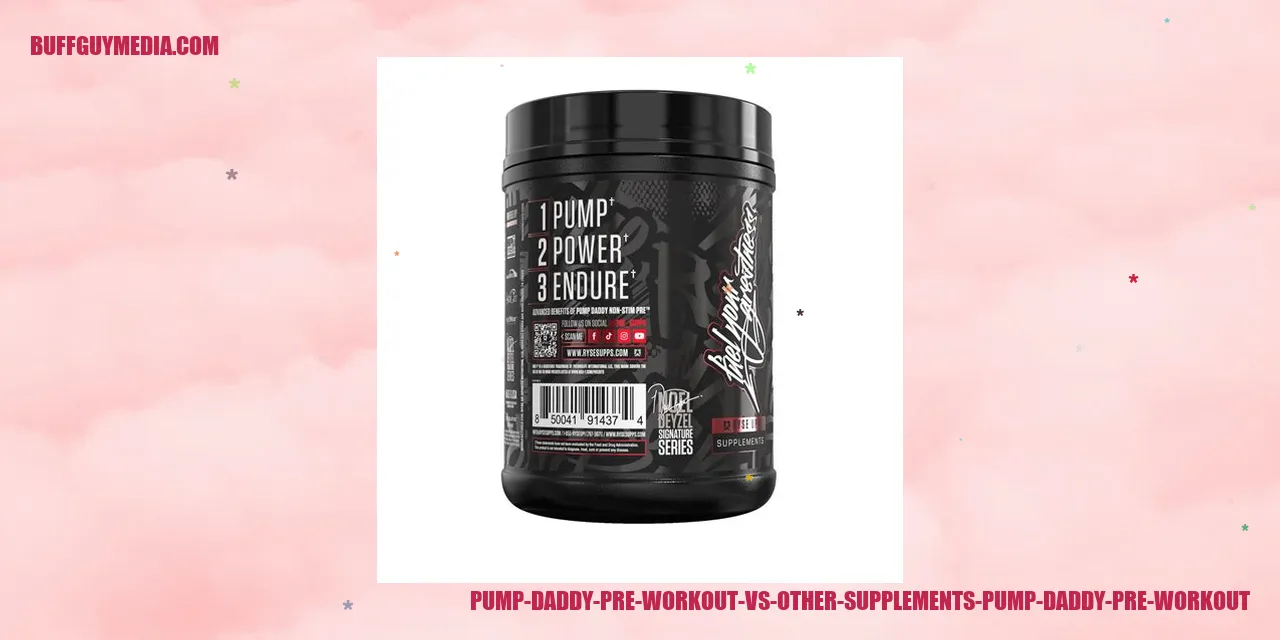 Comparison between Pump Daddy Pre Workout and Other Supplements